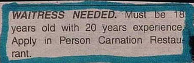 Funny experience wanted ad: IMG CREDIT penpen's microblog